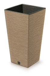 Prosperplast Furu Square Eco Wood Planter 29.5x29.5x55cm - Eco Naturo